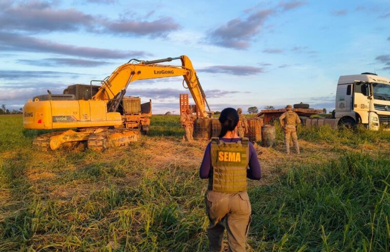 Sema aplica R$ 400 mil em multas por extração ilegal de minérios no norte de MT