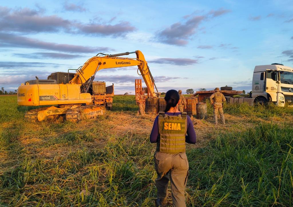 Sema aplica R$ 400 mil em multas por extração ilegal de minérios no norte de MT
